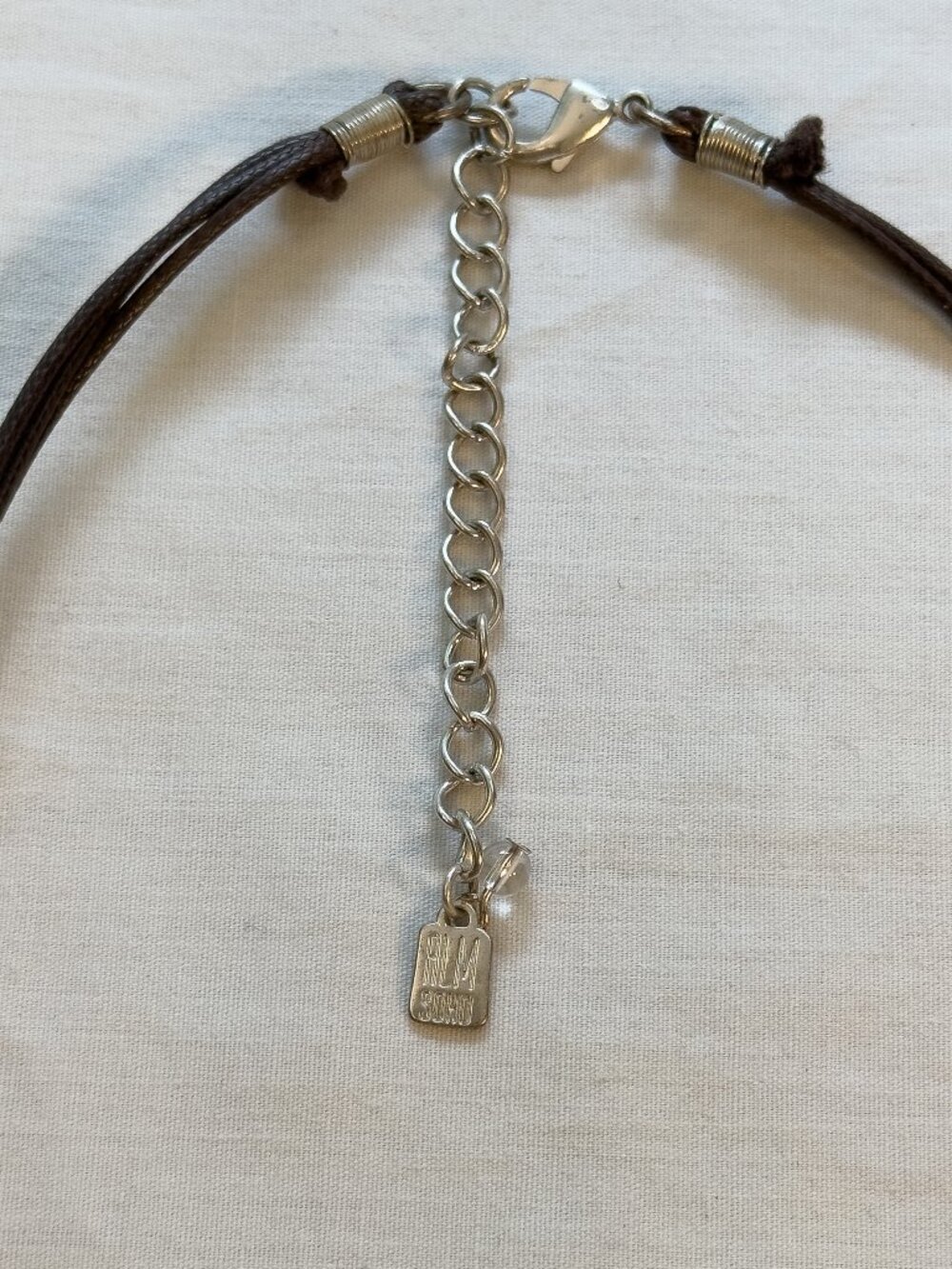 Designer Robert Lee Morris RLM Soho Silver Tone 3 Strand Beaded Necklace - Picture 12 of 14